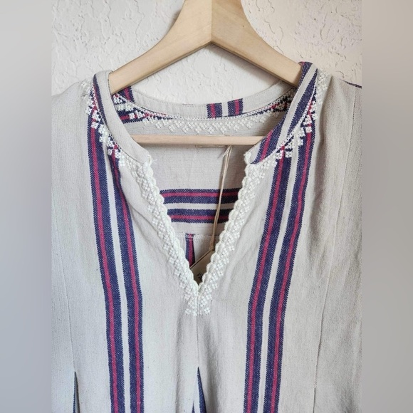 Faherty boho coastal Lagenlook Baja Beach Tunic Dress Size Small new - Picture 7 of 14